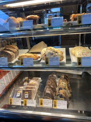 Bakery case at The Daily Coffee Bar & Bakery in Bozeman