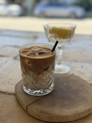 Iced soy latte   at The Milkman's Daughter in Mermaid Beach
