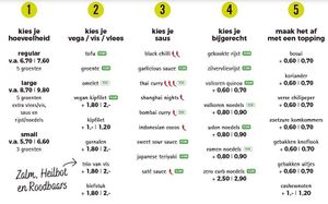 vegan options at Eazie in Zaandam