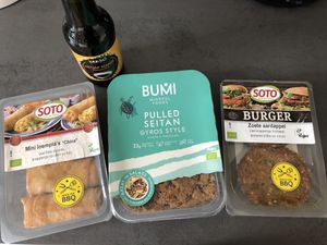 Lots of options in the refrigerator section and the most tasteful ketjap manis at Ekoplaza - Rechtstraat in Maastricht