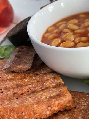 Full Scottish breakfast at Naked Bakery in Edinburgh