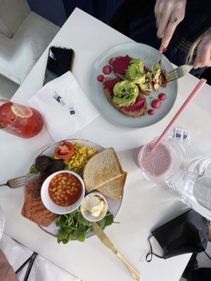 Full Scottish Breakfast  at Naked Bakery in Edinburgh