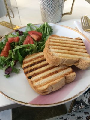 GF cheese toastie at Naked Bakery in Edinburgh