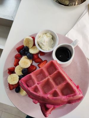 Waffles 🥰 at Naked Bakery in Edinburgh