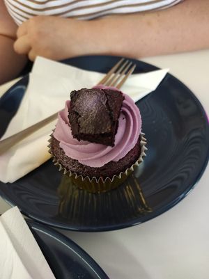 Nutella brownie cupcake at Naked Bakery in Edinburgh