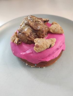 Cookie dough donut at Naked Bakery in Edinburgh