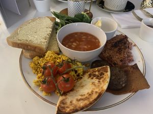 Vegan Breakfast  at Naked Bakery in Edinburgh