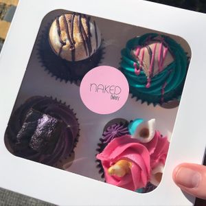 £12 for four cupcakes at Naked Bakery in Edinburgh