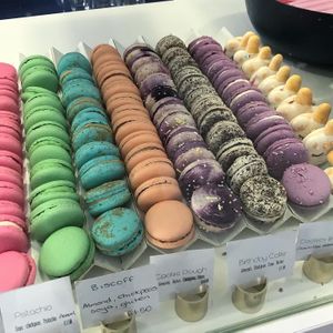 Vegan macaroons at Naked Bakery in Edinburgh
