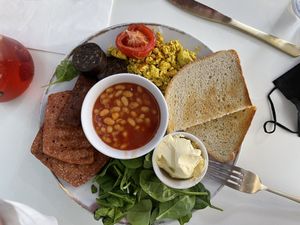 Full Scottish Breakfast. Delicious!   at Naked Bakery in Edinburgh