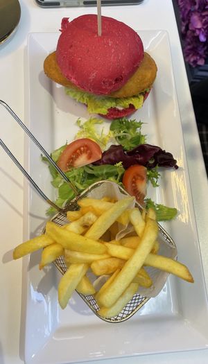 Piri Piri burger.   at Naked Bakery in Edinburgh