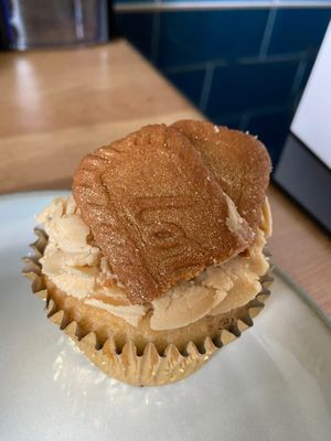 Biscoff cupcake  at Naked Bakery in Edinburgh