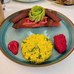 Rose Moon Waffle at Naked Bakery in Edinburgh