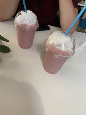 Strawberry milkshakes   at Naked Bakery in Edinburgh