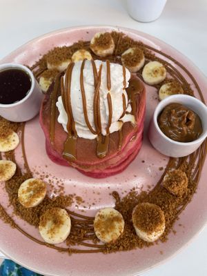 Biscoff pancakes   at Naked Bakery in Edinburgh