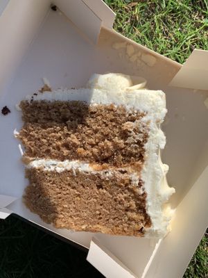 Carrot cake  at Naked Bakery in Edinburgh