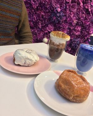 Biscoff and PB&J doughnut at Naked Bakery in Edinburgh