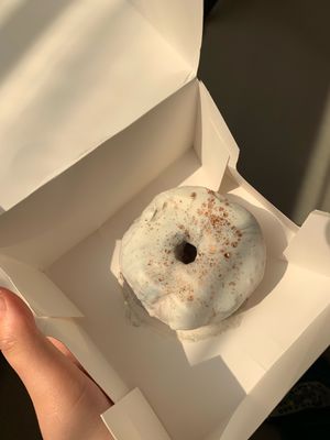 Biscoff donut - YUM & beautiful  at Naked Bakery in Edinburgh
