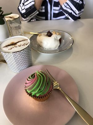 Lime and coconut cake at Naked Bakery in Edinburgh