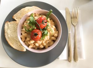 The Mac n cheese was super tasty! at Naked Bakery in Edinburgh