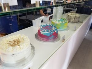 vegan cakes at Naked Bakery in Edinburgh