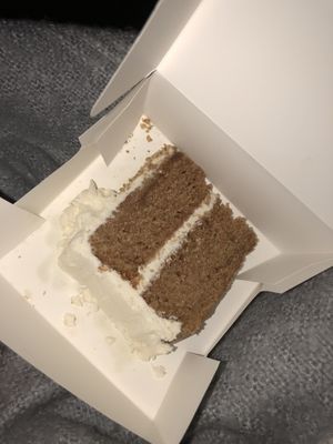 Carrot cake slice :) at Naked Bakery in Edinburgh