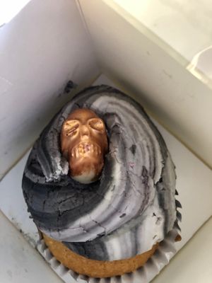 While chocolate raspberry  at Naked Bakery in Edinburgh