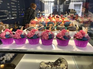 So many cho! at Naked Bakery in Edinburgh