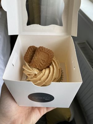 Lotus biscoff cupcake! To die for at Naked Bakery in Edinburgh