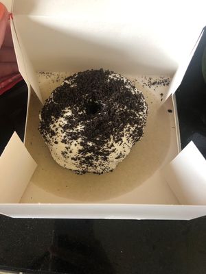 Oreo doughnut  at Naked Bakery in Edinburgh