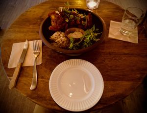 Kung Fu chilli mushroom  at HOME Bistro and Cafe in Busan