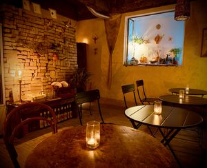 Mood all set with chill music vibes  at HOME Bistro and Cafe in Busan