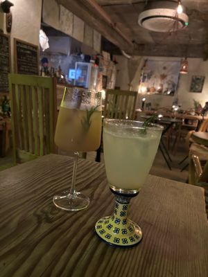 Ginger highball and lemonade   at HOME Bistro and Cafe in Busan