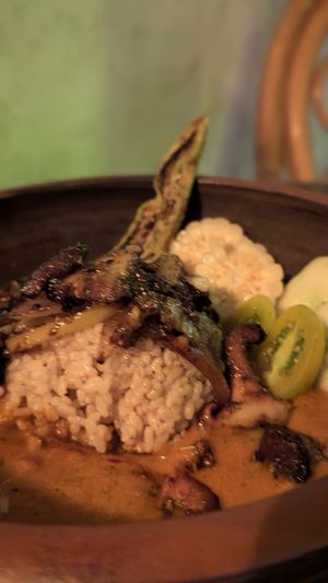 Smoked mushroom curry at HOME Bistro and Cafe in Busan