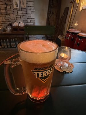 Vegan draft beer  at HOME Bistro and Cafe in Busan