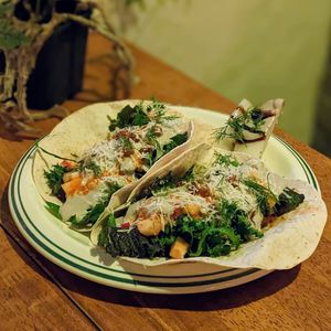 Vegan Hola Taco at HOME Bistro and Cafe in Busan