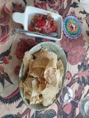 Nachos and starter at HOME Bistro and Cafe in Busan