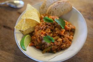 Chili bowl at HOME Bistro and Cafe in Busan