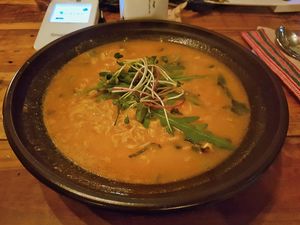 Vegan ramen at HOME Bistro and Cafe in Busan