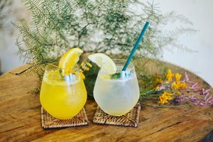 Fresh orange n lemon ade😁😁 at HOME Bistro and Cafe in Busan