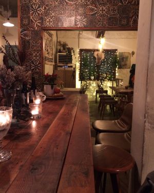 Scene from sitting at the bar at HOME Bistro and Cafe in Busan