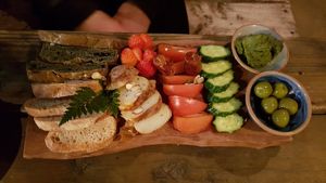 Basil plate at HOME Bistro and Cafe in Busan