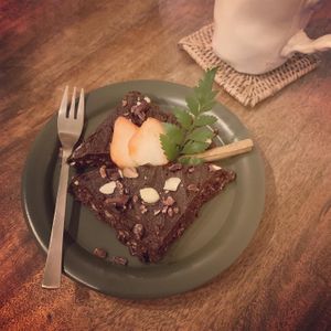 Brownie  at HOME Bistro and Cafe in Busan