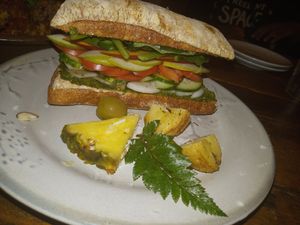 Basil sandwich at HOME Bistro and Cafe in Busan