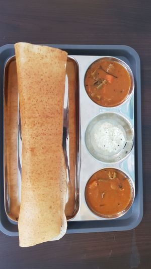Authentic Indian Masala Dosa  at Dosa & More - Spice Village in Berlin