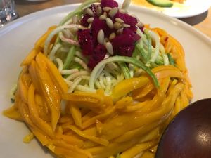 Thai mango salad at Beijing Vegan Hut in Beijing