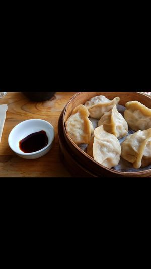 Delicious dumplings at Beijing Vegan Hut in Beijing
