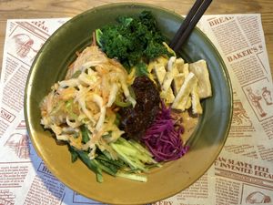 Lovely noodle dish  at Beijing Vegan Hut in Beijing