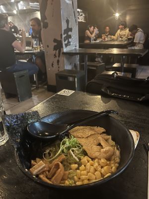 Vegan miso ramen   at Imadake Izakaya in Montreal