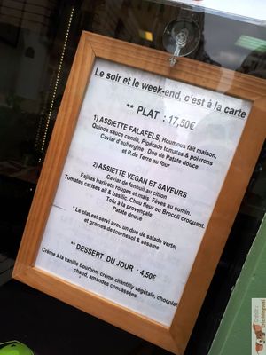 Menu at Mon Resto Sans Gluten in Paris